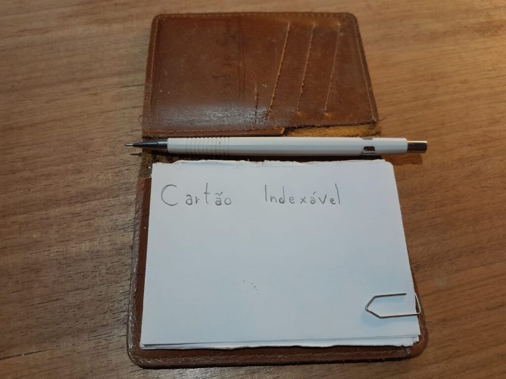 cartões indexáveis